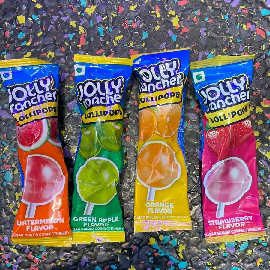 Figrino Pop Jolly Rancher Lollipops Strawberry Flavor 10g