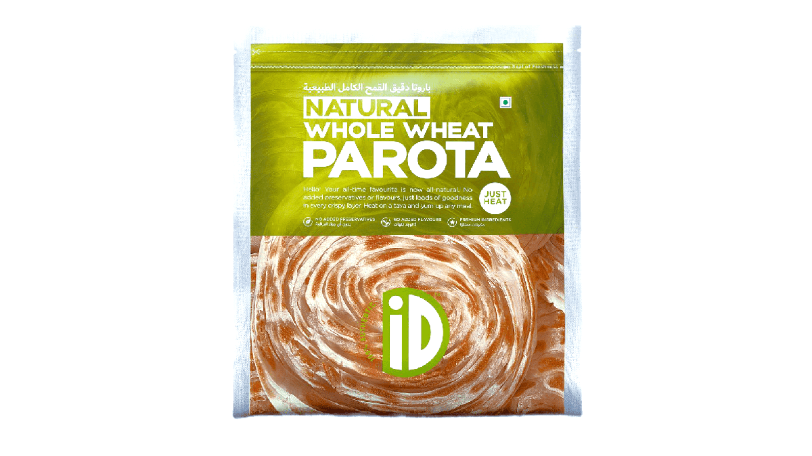 ID Natural Whole Wheat Parota 400g
