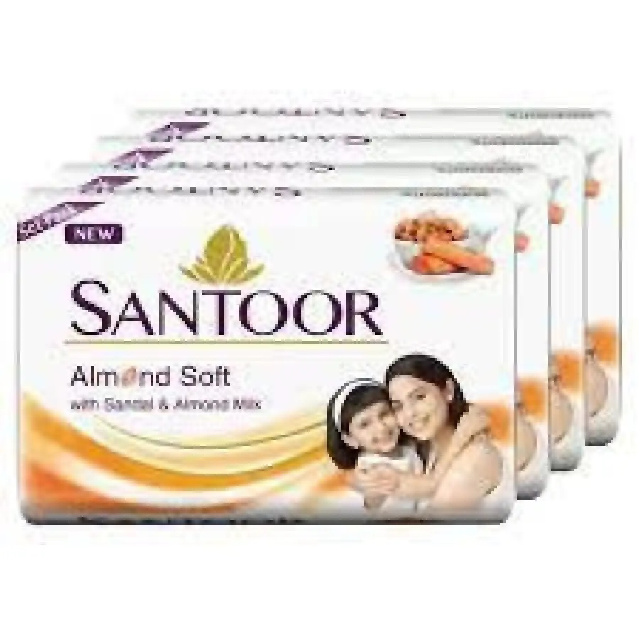 Santoor Soap Sandal Almond Milk 53g