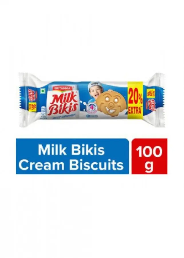 Britannia Milk Bikis Cream Biscuits 44 G