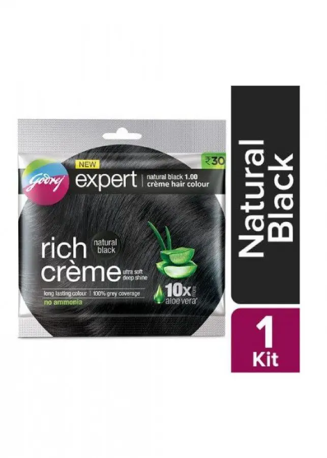 Godrej Expert Rich Cream Hair Color Natural Black 1.0 15ML