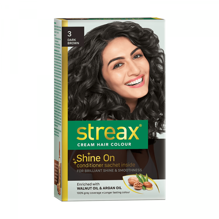 Streax Cream Hair Colour Dark Brown 25ml