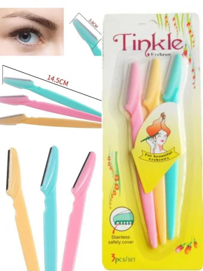 Tinkle 3X Pro Eyebrow Razor Trimmer Shaper Shaver