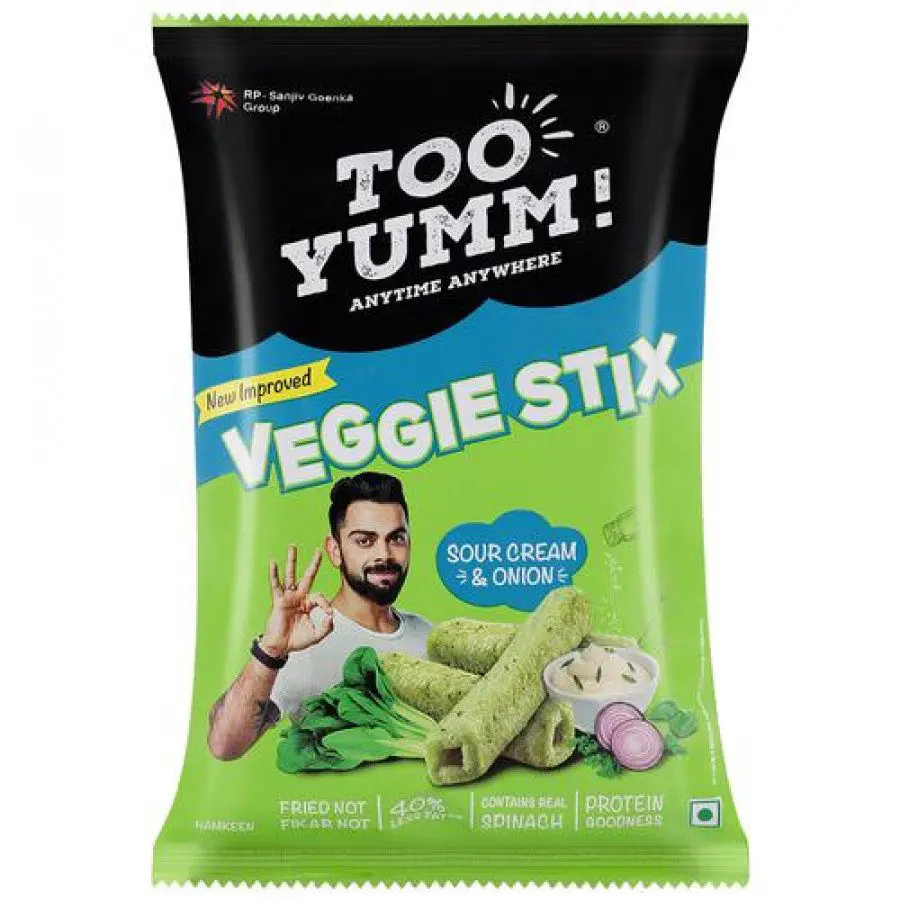 Too Yumm! Sour Cream & Onion Veggie Stix, 75 G