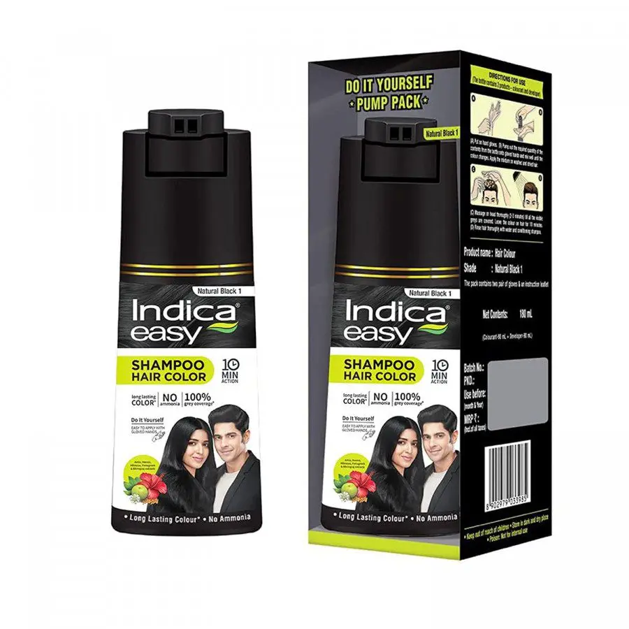 Indica Natural Black Powder Hair Colour 5G