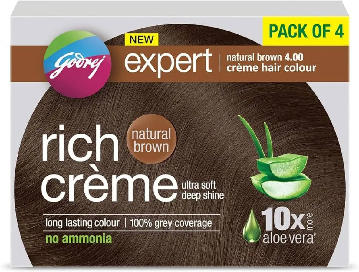 Godrej Expert Creme Natural Brown 4.0 Hair Color - 20 Gm