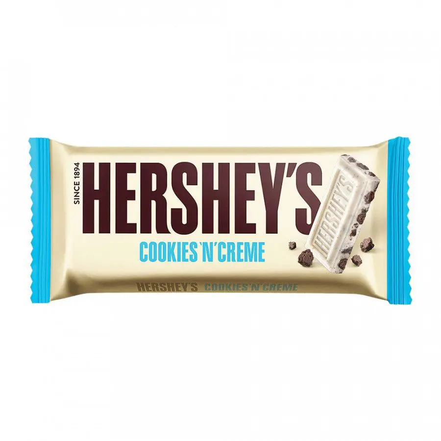 Hershey?s Cookies ?N? Creme Chocolate Bar  100 G