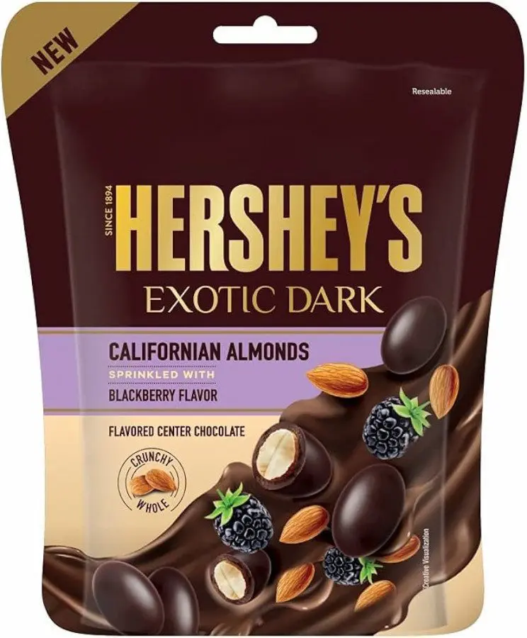 Hershey?S Exotic Dark Californian Almonds Blackberry Flavour 30G