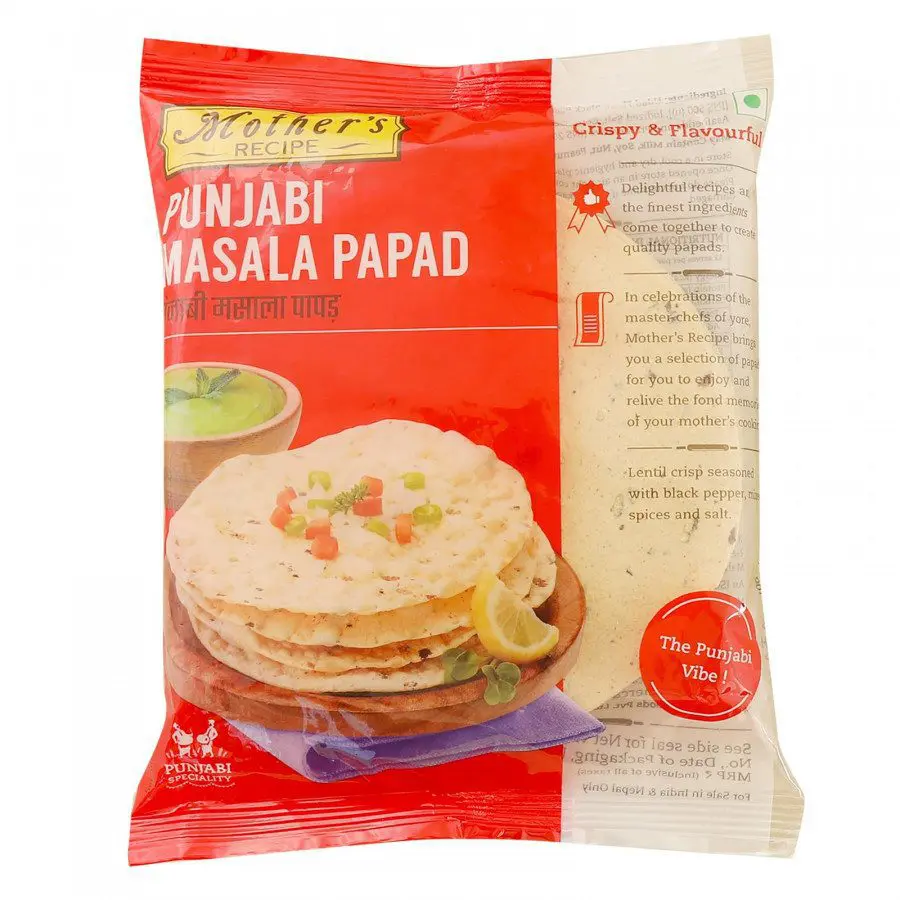 Mother's Recipe Papad ? Punjabi Masala  180 G