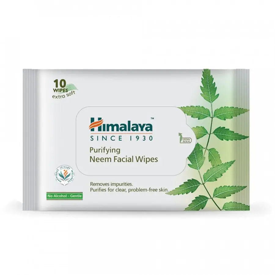 Himalaya Purifying Neem Facial Wipes  10 Wipes