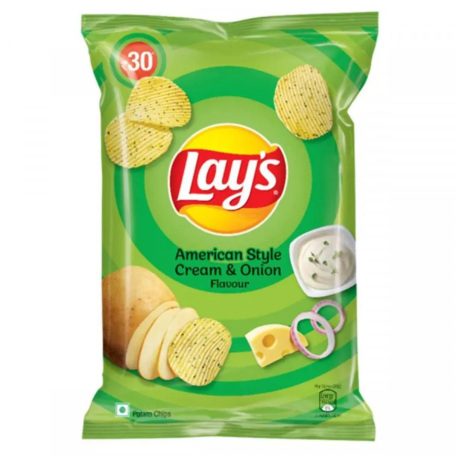 Lay's American Style Cream Onion Potato Chips 78g