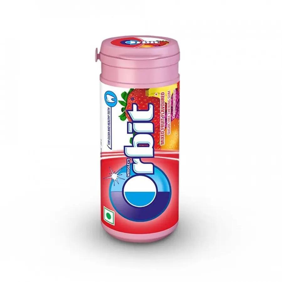 Orbit Mixed Fruit Sugar Free Chewing Gum Tube  22 G