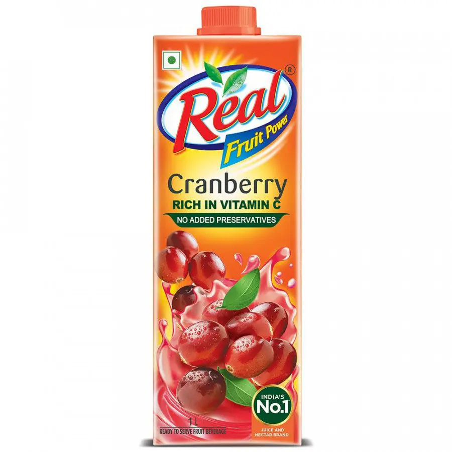 Real Fruit Power Cranberry Juice  1L