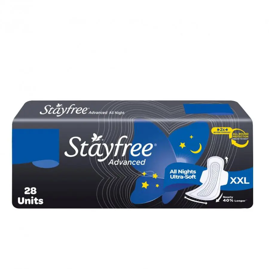 Stayfree Advanced All Night Ultra-Comfort Xl With Wings 7Pads