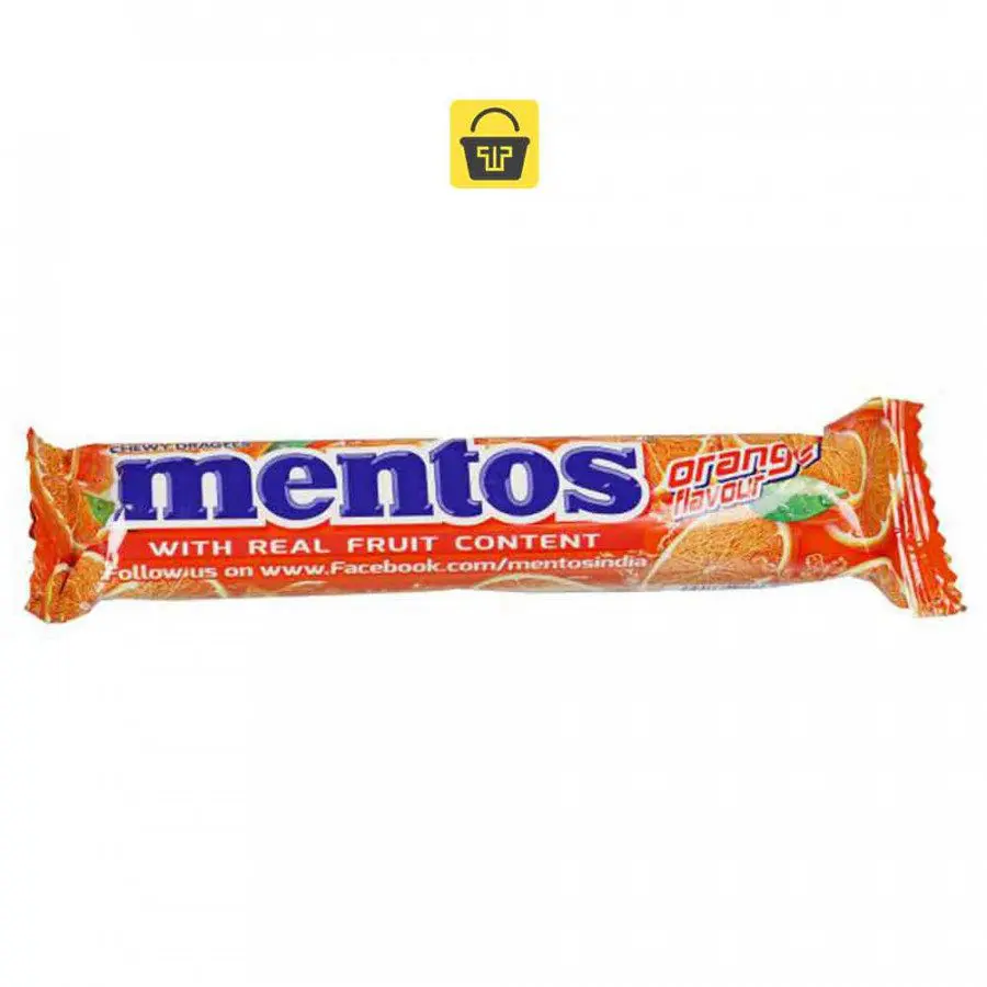Chewy Dragees Mentos ? Orange Flavour  36.4 G