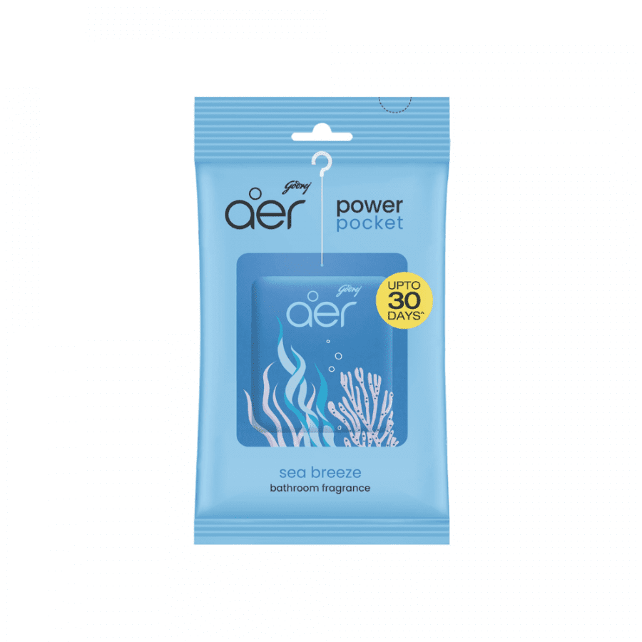 Aer Power Godrej Pocket Bathroom Fragrance Sea Breeze 10 G