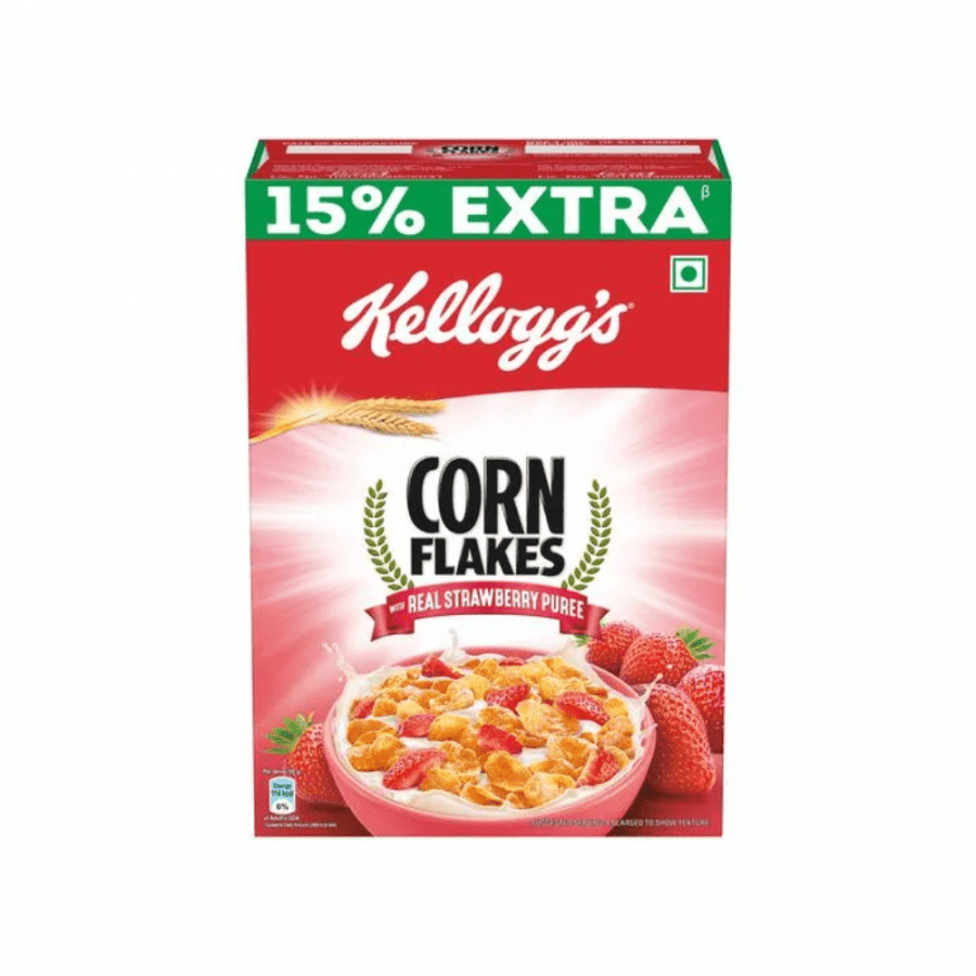 Kellogg's Corn Flakes With Real Strawberry Puree 300G