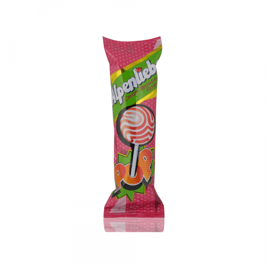 Alpenliebe Pop Cream Orange Flavour Lollipop Toffee 8G