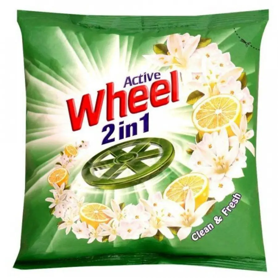 Wheel Active 2-in-1 Detergent Powder 500G