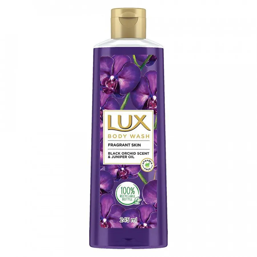 Lux Fragrant Skin Black Orchid Scent Juniper Oil Body Wash 245 Ml
