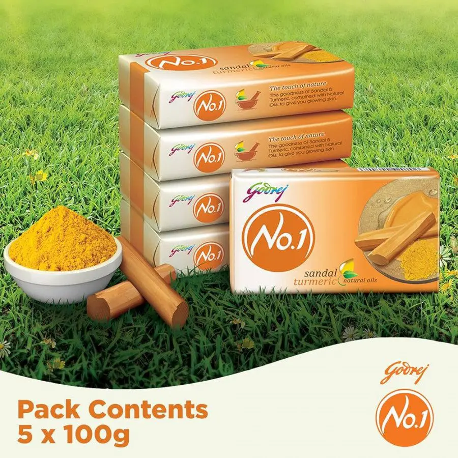 Godrej No 1 Sandal Turmeric Soap 4N