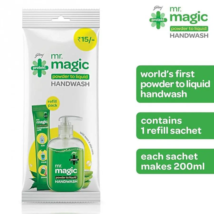 Godrej Protekt Magic Powder To Liquid Handwash  9g