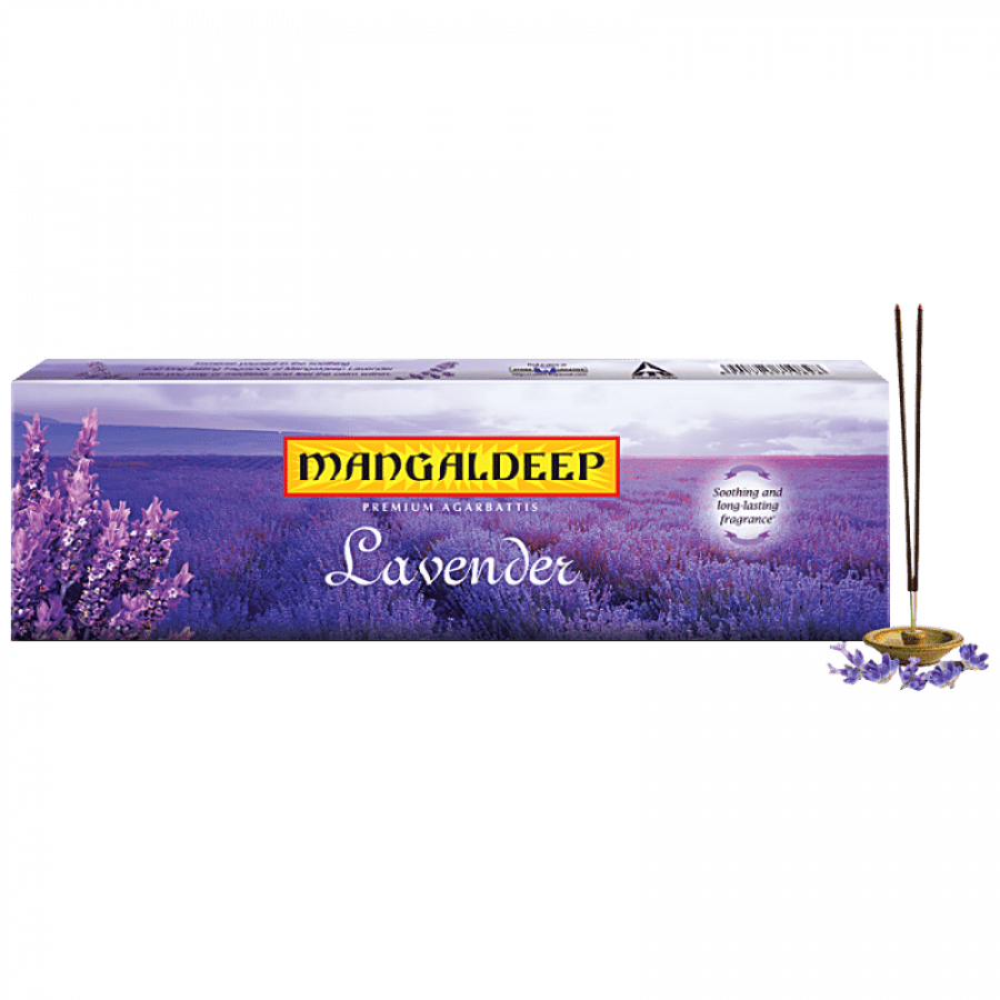 Mangaldeep Lavender Incense Sticks, 115 G