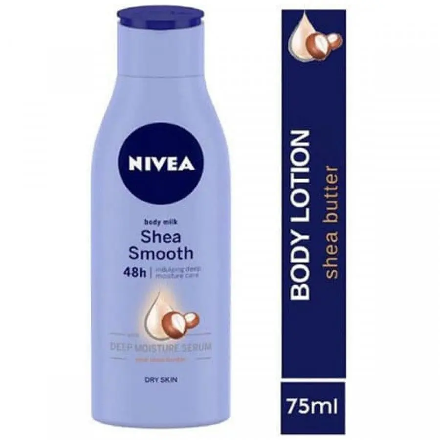 Nivea Shea Smooth 48H Body Lotion For Dry Skin 75Ml