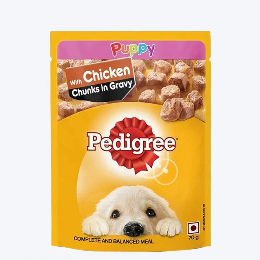 Pedigree Puppy With Chicken Chunks In Gravy 70g