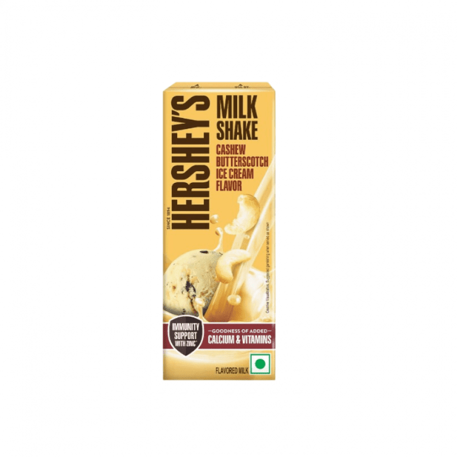 Hersheys Milkshake Cashew Butterscotch Ice Cream Flavor  180 Ml