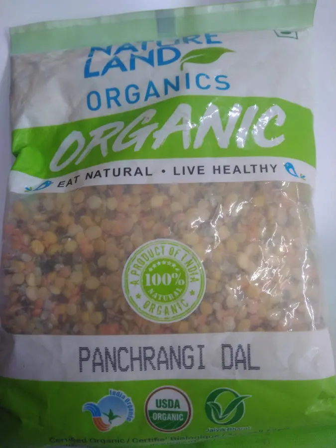 Nature Land Organics Organic Panchrangi Dal