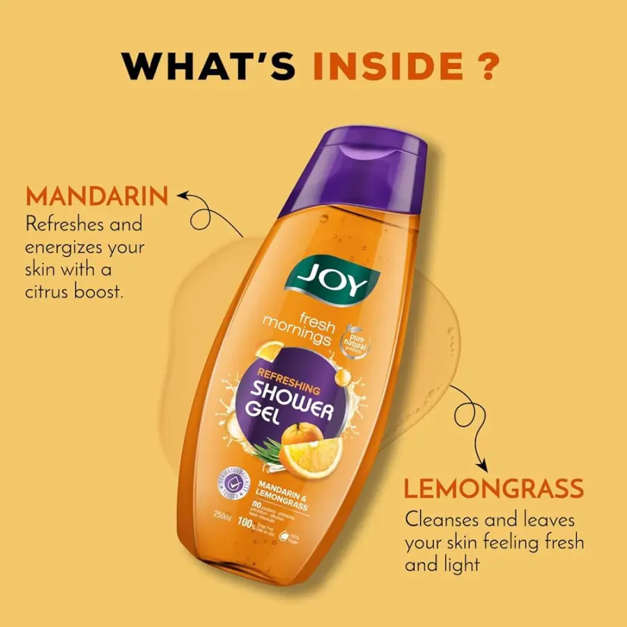 Joy Refreshing Shower Gel Mandarin and Lemongrass 250ml