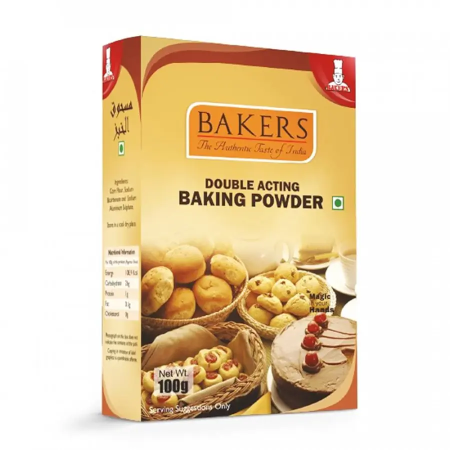 Bakers Double Acting Baking Powder 100g