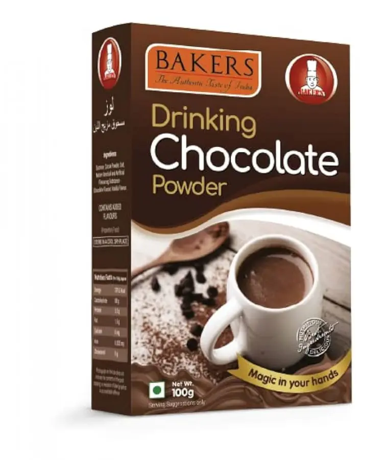 BAKERS DRINKING CHOCOLATE POWDER 100G