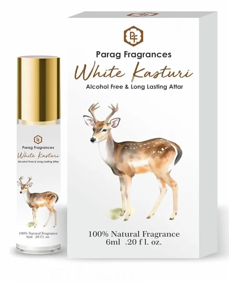 White Kasturi Alcohol Free and Long Lasting Attar