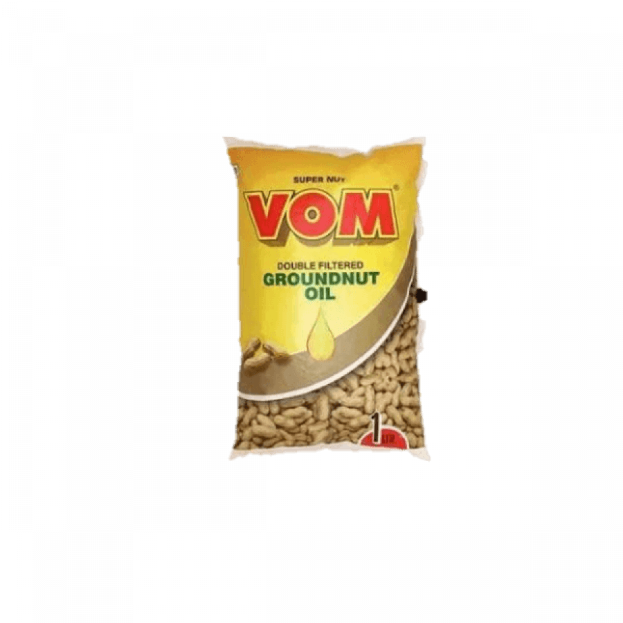 Vom ? Double Filtered Groundnut Oil 1ltr Pouch