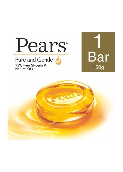 Pears Pure & Gentle Soap With Natural Oils  125 Grams