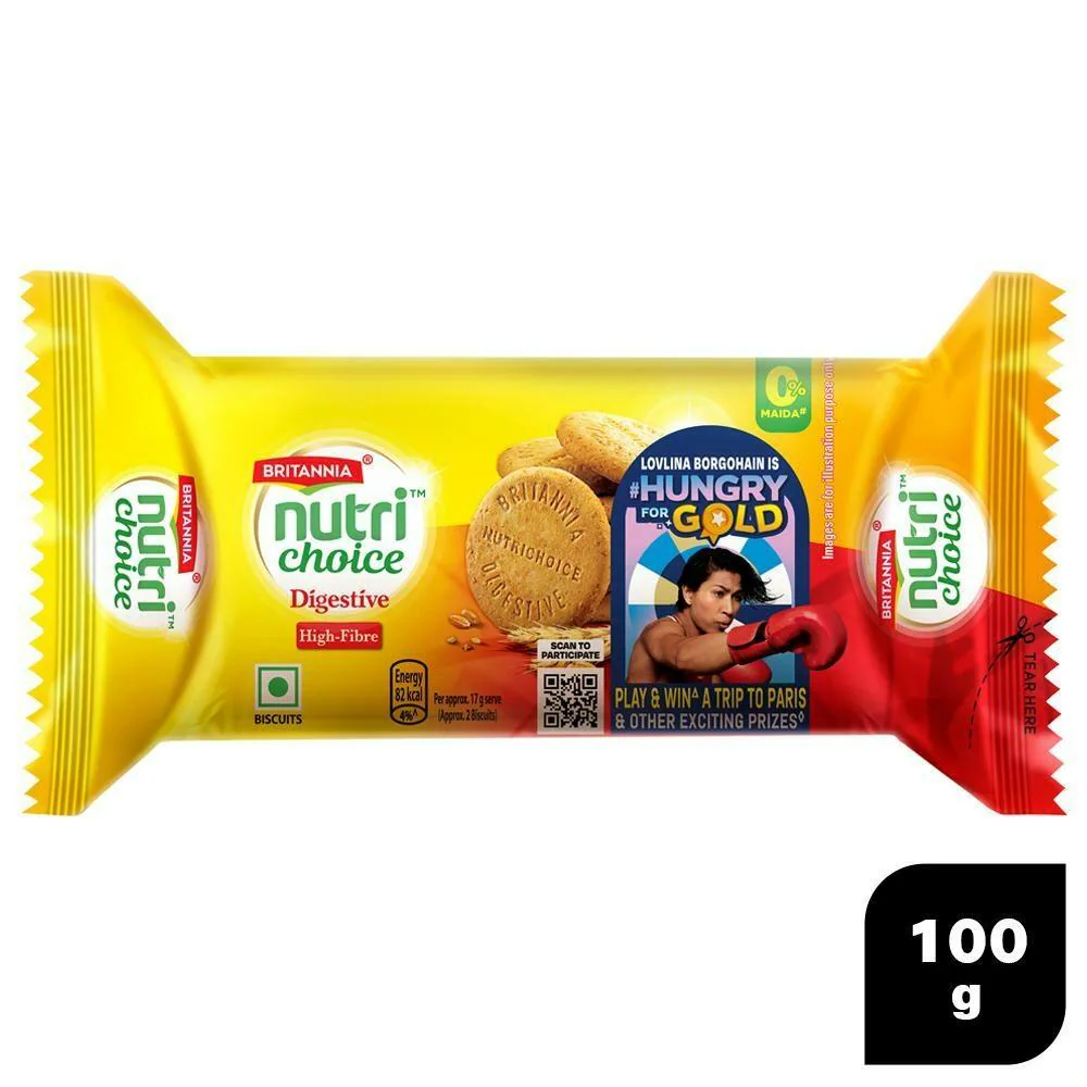 Britannia Nutri Choice Hi- Fibre Digestive Biscuits 100g