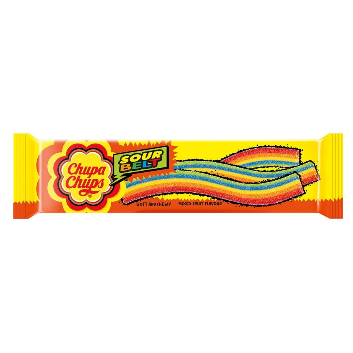 Chupa Chups Sour Belt Strawberry Flavour 10G