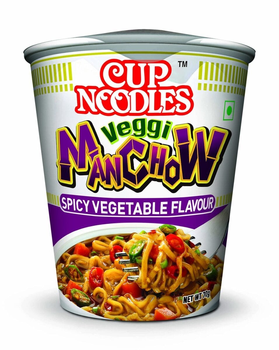 Nissin Cup Noodles Veggi Manchow Spicy Vegetable Flavour 70G