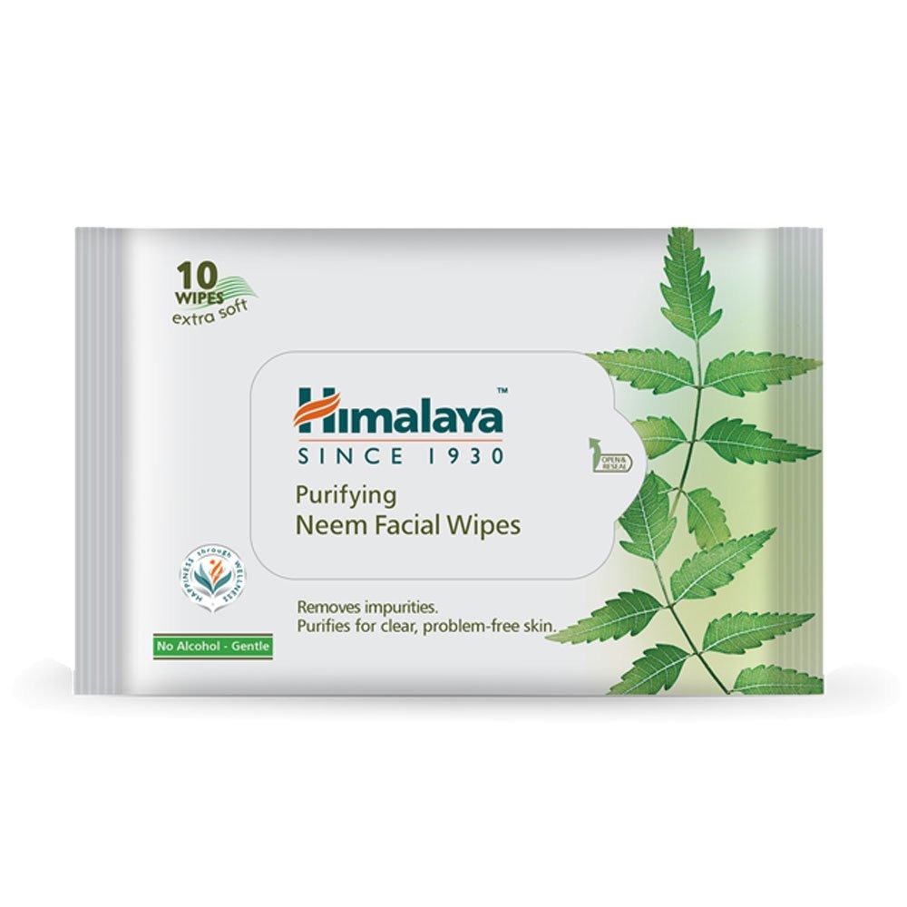 Himalaya Purifying Neem Facial Wipes  10 Wipes