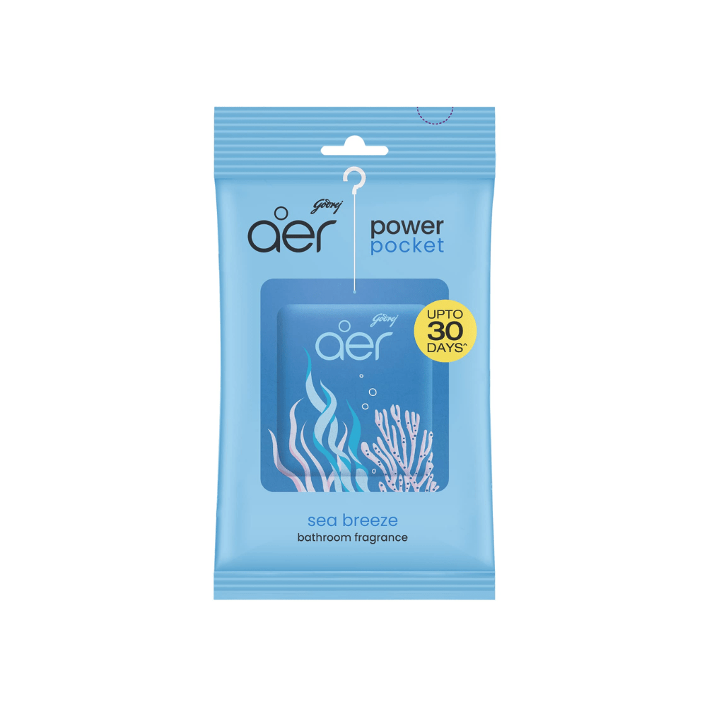 Aer Power Godrej Pocket Bathroom Fragrance Sea Breeze 10 G
