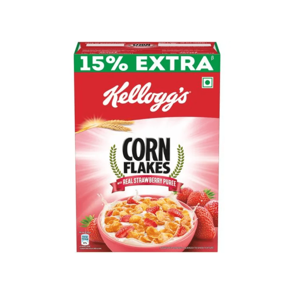 Kellogg's Corn Flakes With Real Strawberry Puree 300G