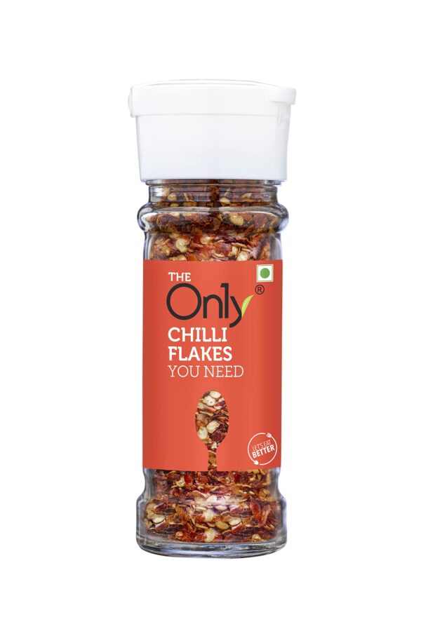 Only Chilli Flakes  34g Glass