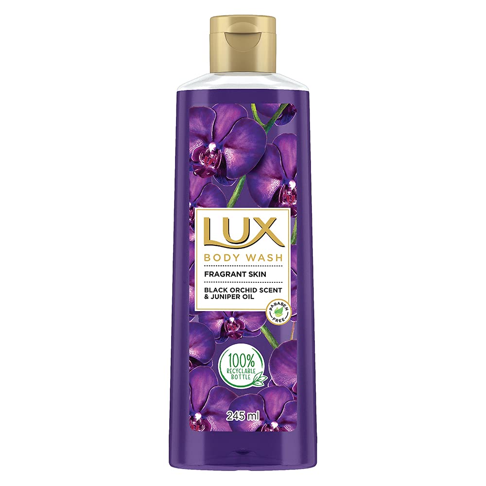Lux Fragrant Skin Black Orchid Scent Juniper Oil Body Wash 245 Ml
