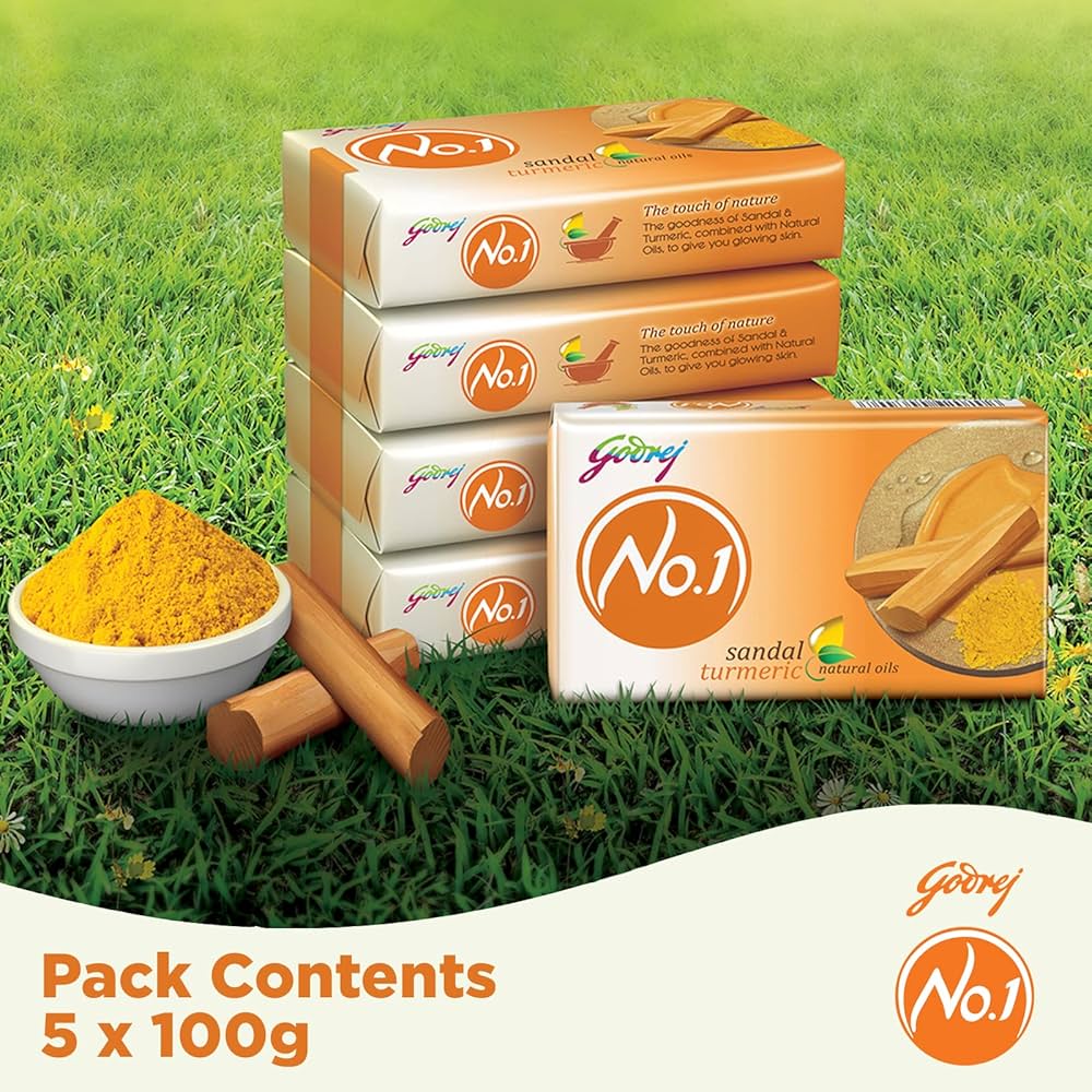 Godrej No 1 Sandal Turmeric Soap 4N