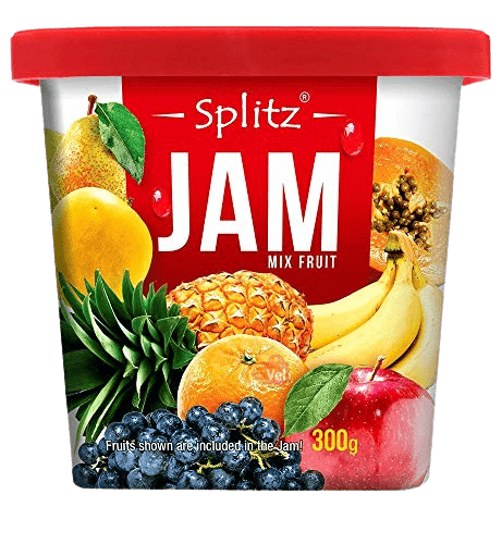 Splitz Mix Fruit Jam  300g Tub