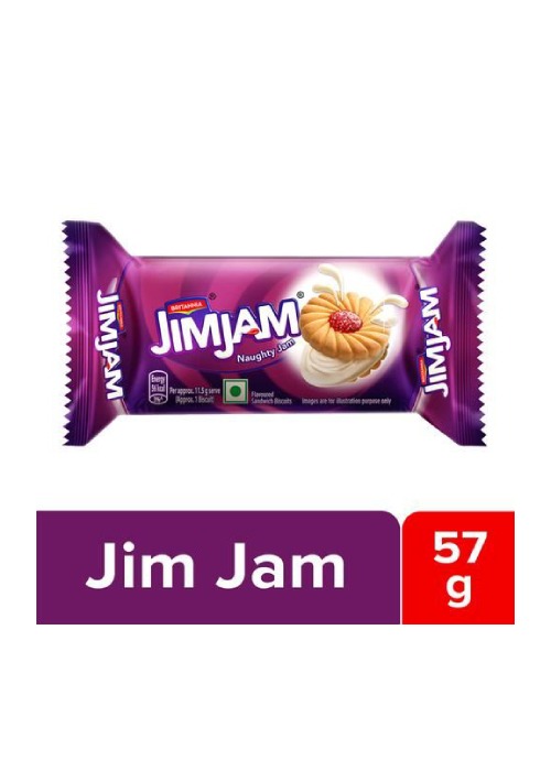 Britannia Jimjam Cream Biscuits  57 G