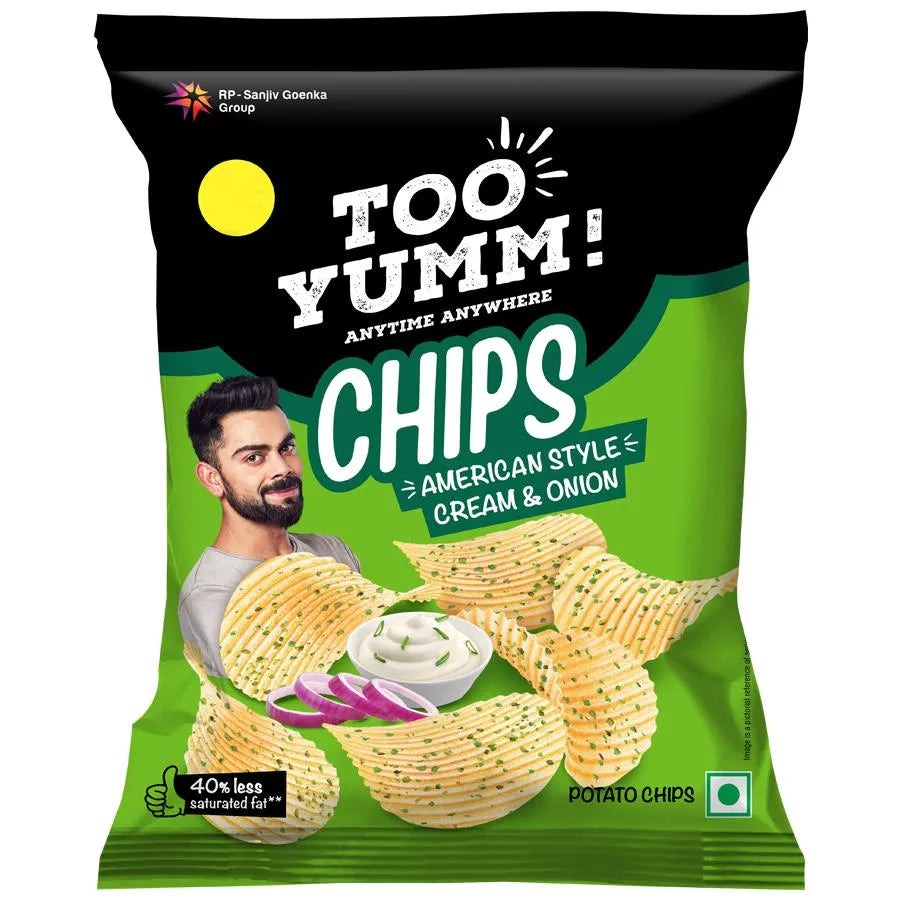 Too Yumm Potato Chips ? American Style Cream & Onion  45 G