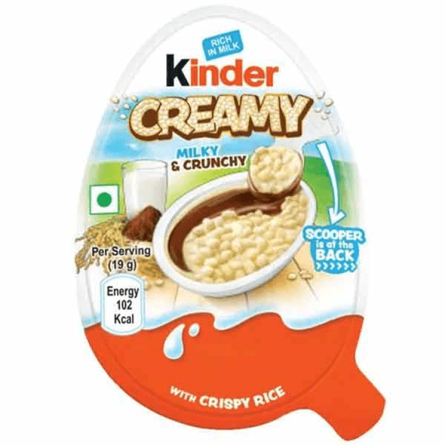 KINDER CREAMY MILKY CRUNCHY